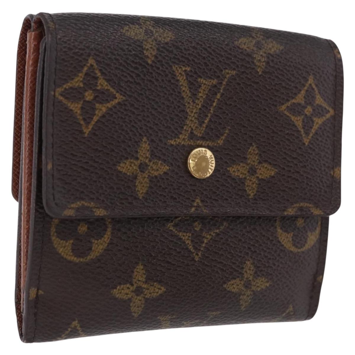 LOUIS VUITTON Monogram Porte Monnaie Bier Cartes Crdit M61652 LV Auth bs36221