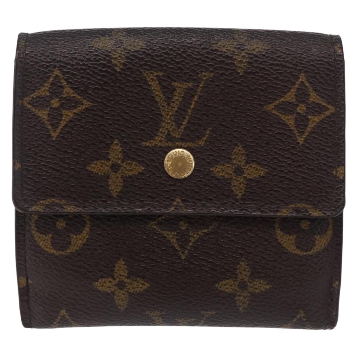 LOUIS VUITTON Monogram Porte Monnaie Bier Cartes Crdit M61652 LV Auth bs36221