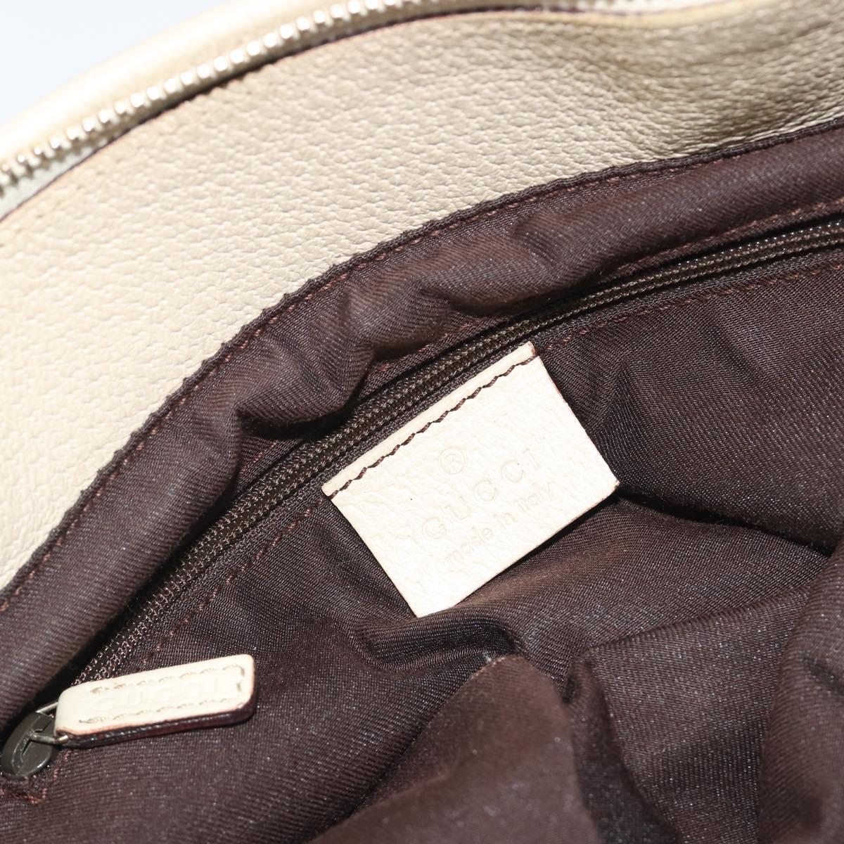 GUCCI GG Canvas Tote Bag Beige Gold 139552 Auth bs36222