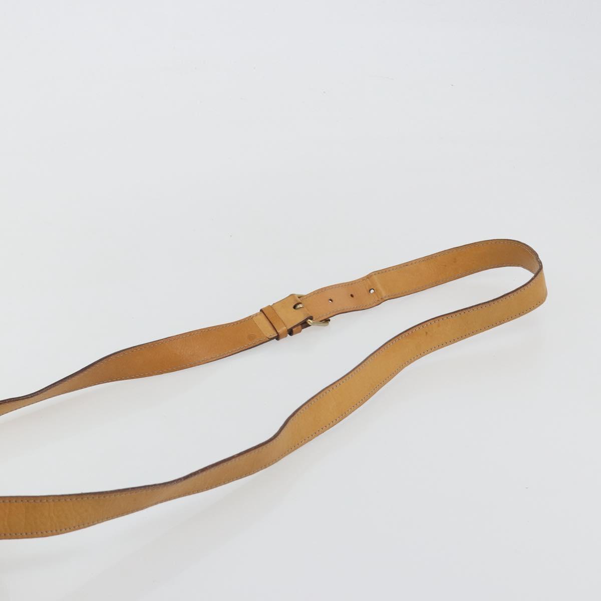 CELINE Macadam Canvas Shoulder Bag PVC Leather Brown Gold Auth bs36223