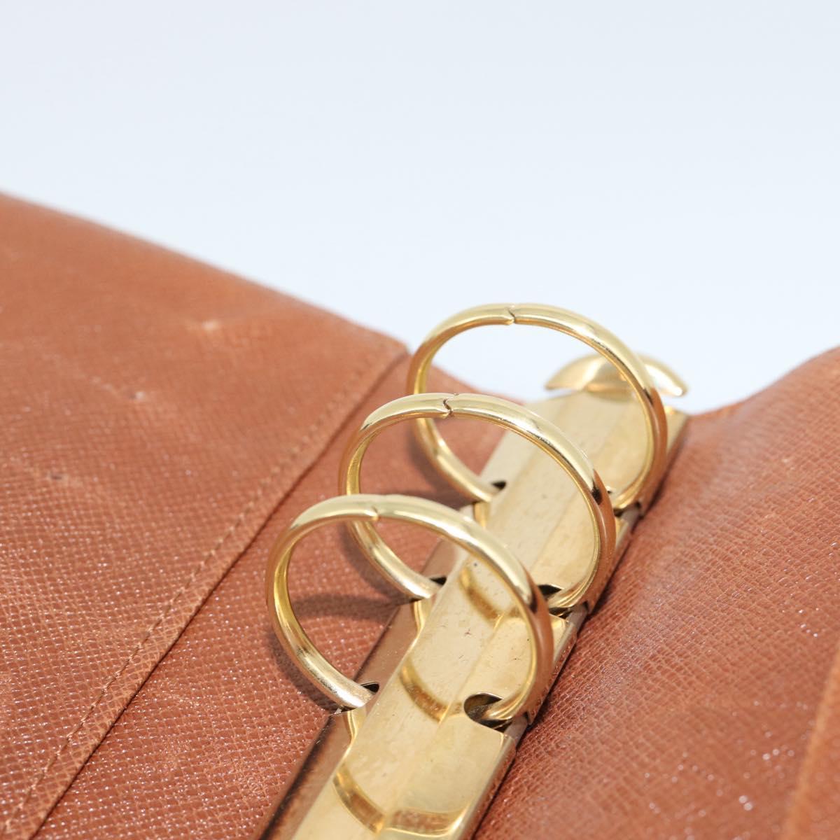 LOUIS VUITTON Monogram Agenda MM Day Planner Cover R20105 LV Auth bs36225
