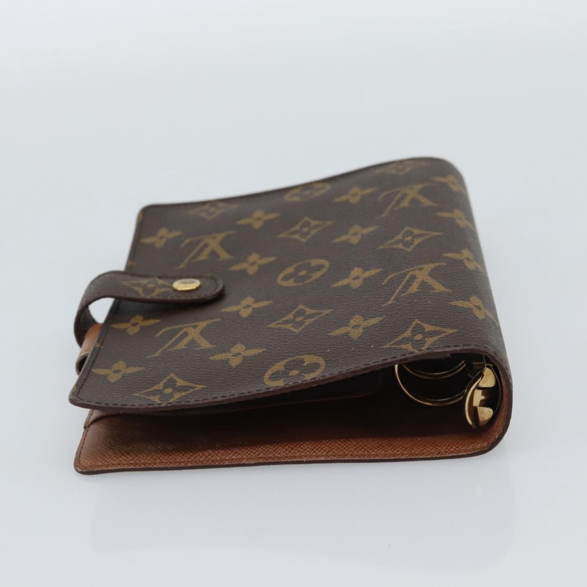 LOUIS VUITTON Monogram Agenda MM Day Planner Cover R20105 LV Auth bs36225
