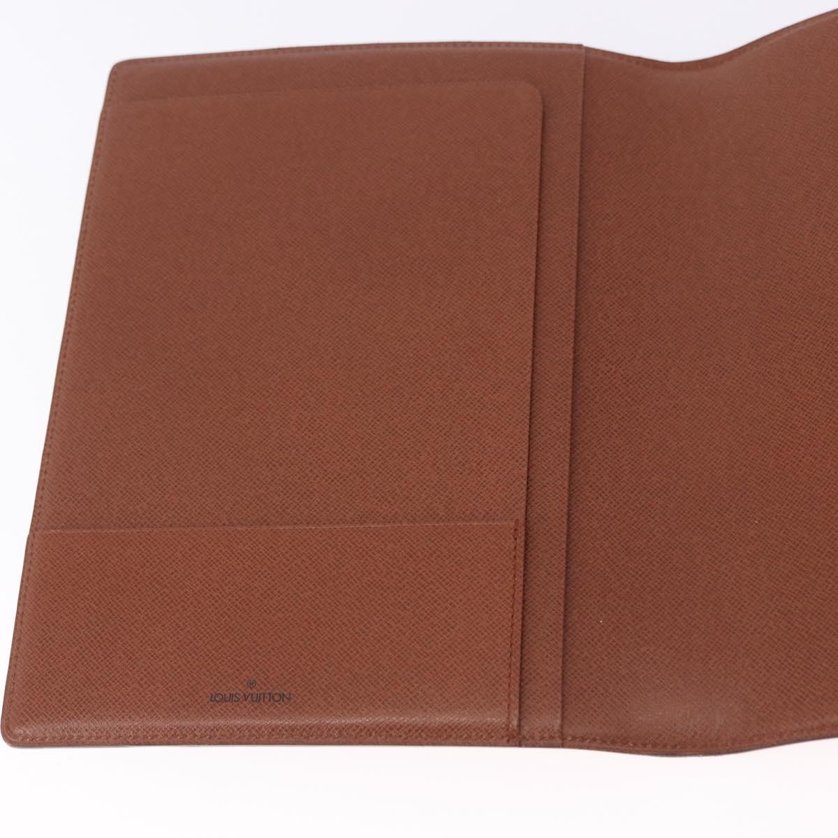 LOUIS VUITTON Epi Day Planner Cover Brown LV Auth bs36226A