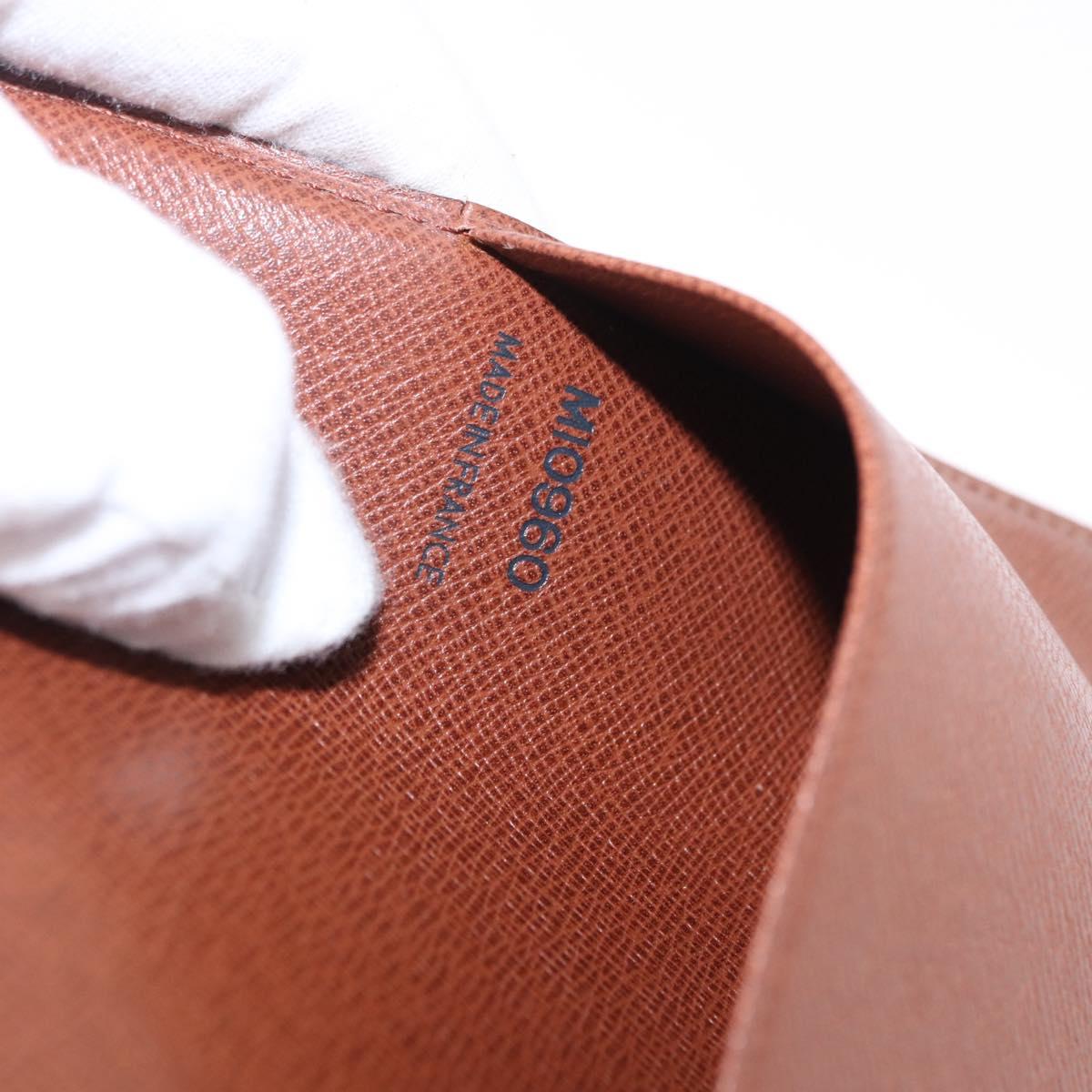 LOUIS VUITTON Epi Day Planner Cover Brown LV Auth bs36226A