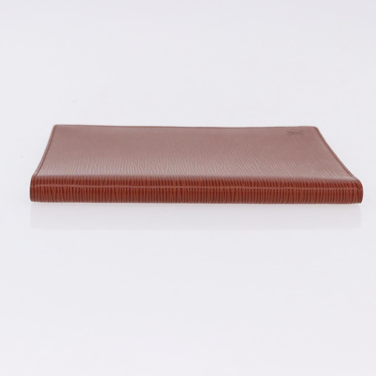 LOUIS VUITTON Epi Day Planner Cover Brown LV Auth bs36226A