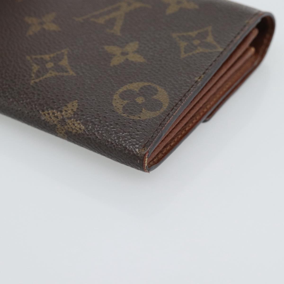 LOUIS VUITTON Monogram Portefeuille Sarah Long Wallet M61734 LV Auth bs36228