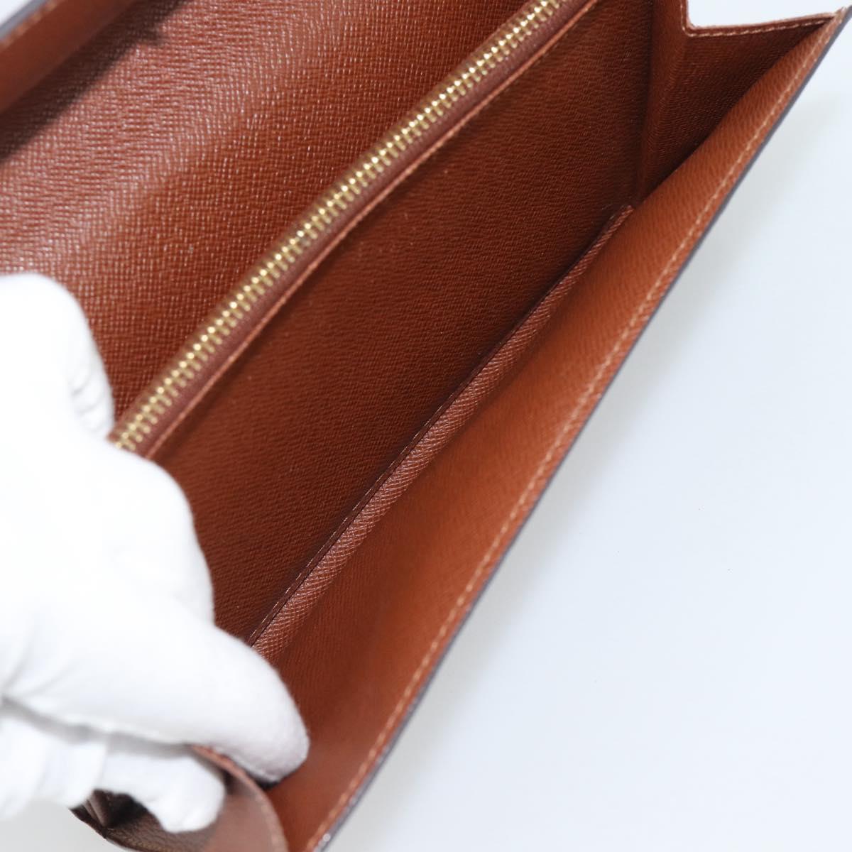 LOUIS VUITTON Monogram Portefeuille Sarah Long Wallet M61734 LV Auth bs36228