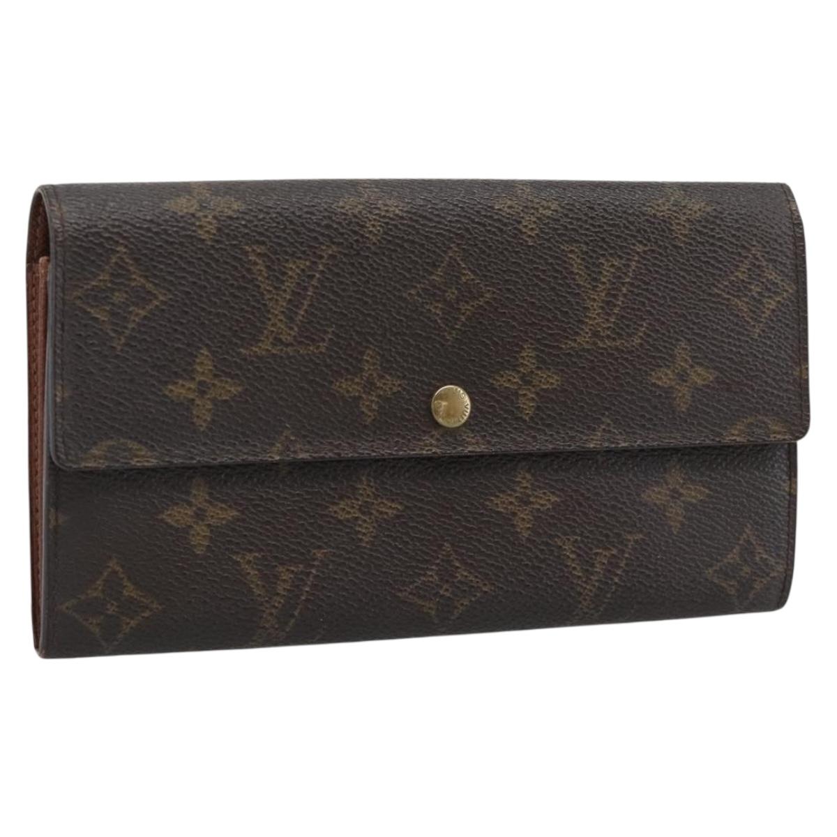 LOUIS VUITTON Monogram Portefeuille Sarah Long Wallet M61734 LV Auth bs36228