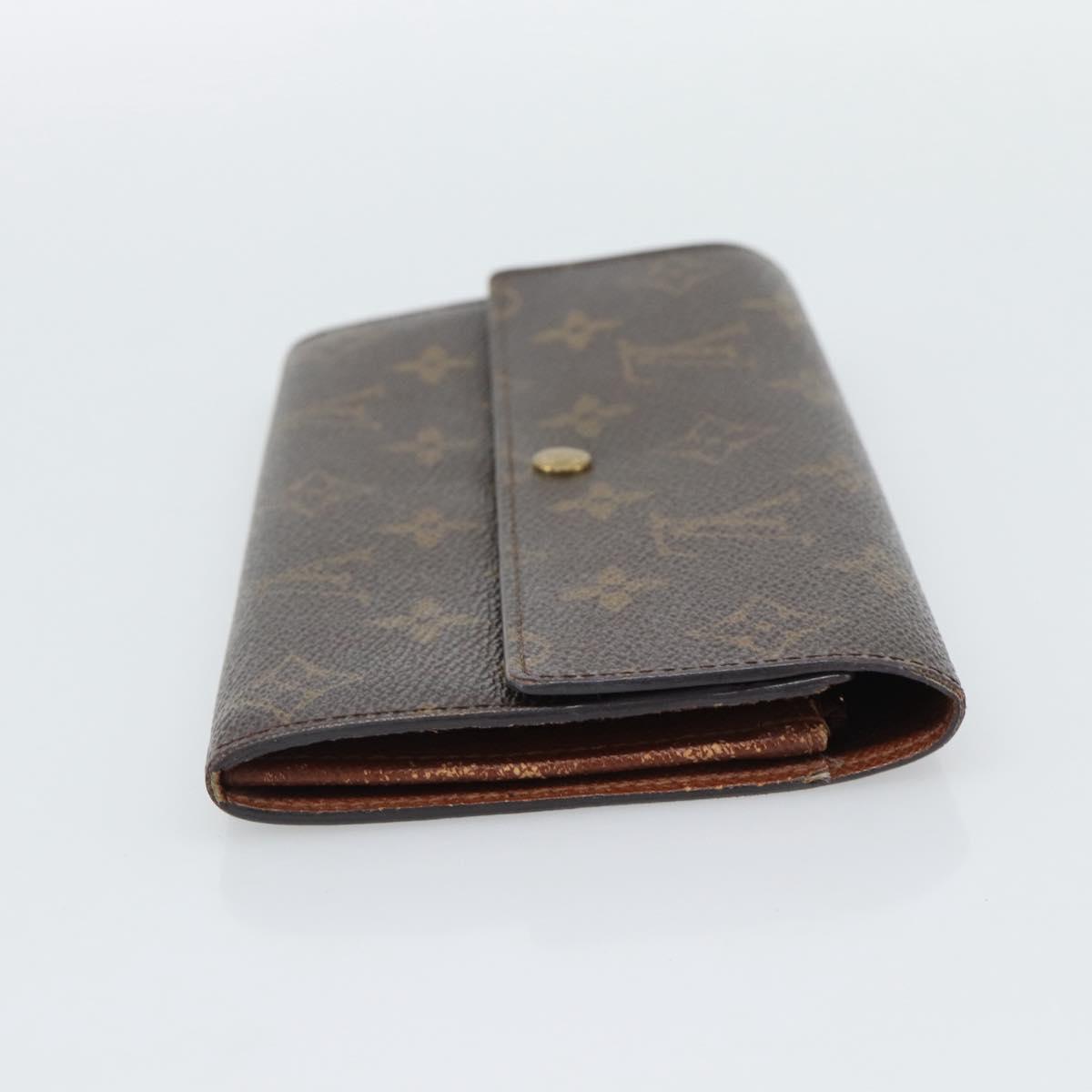 LOUIS VUITTON Monogram Portefeuille Sarah Long Wallet M61734 LV Auth bs36228