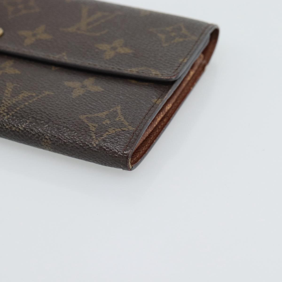LOUIS VUITTON Monogram Portefeuille Sarah Long Wallet M61734 LV Auth bs36228