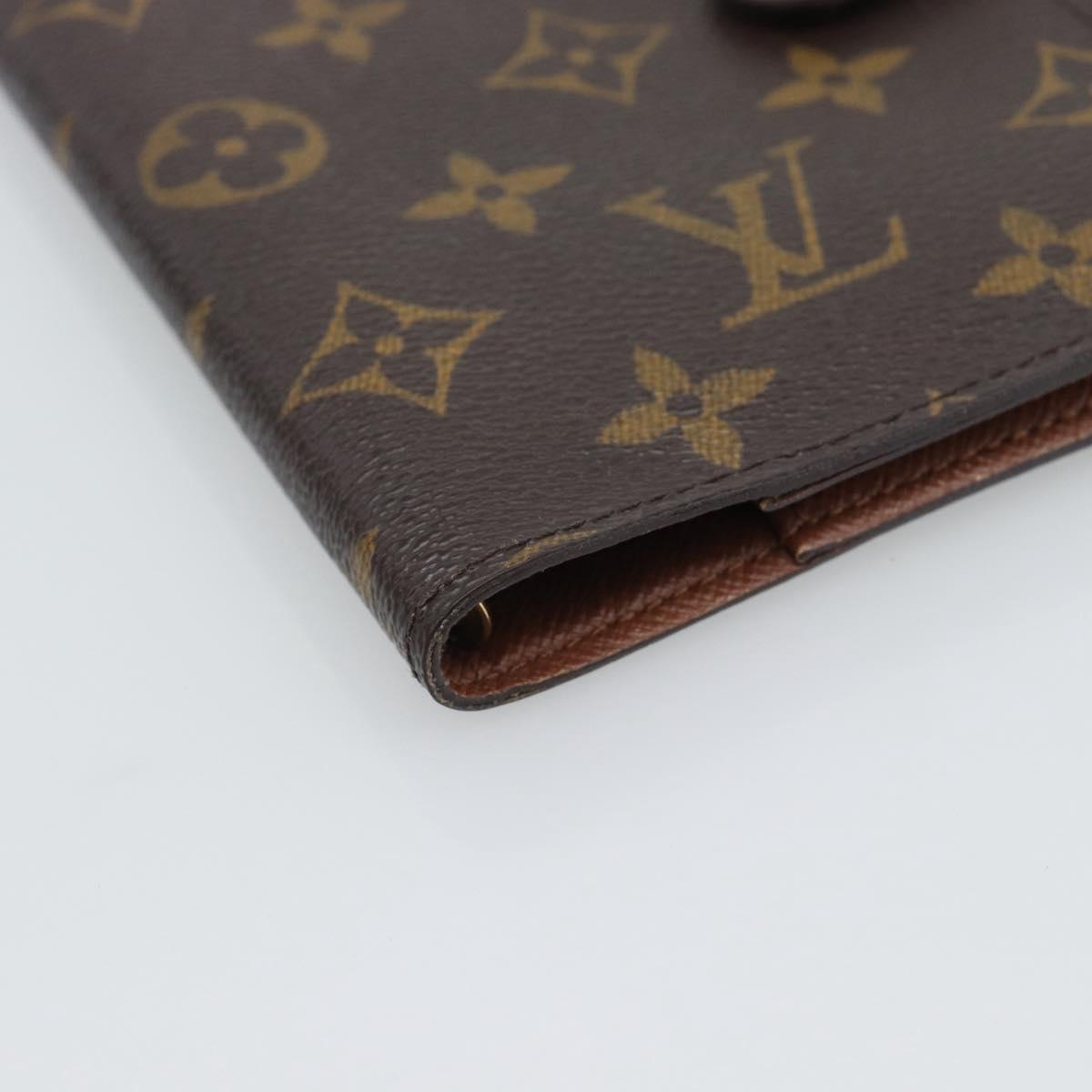 LOUIS VUITTON Monogram Agenda PM Day Planner Cover R20005 LV Auth bs36237
