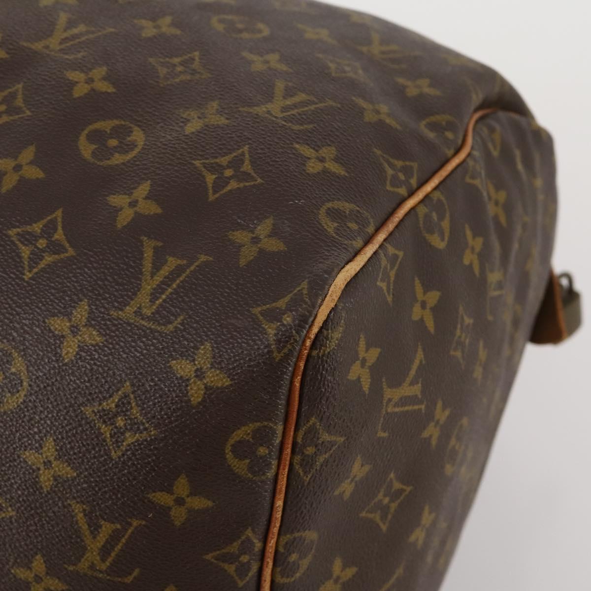 LOUIS VUITTON Monogram Keepall 55 Boston Bag M41424 LV Auth bs36243