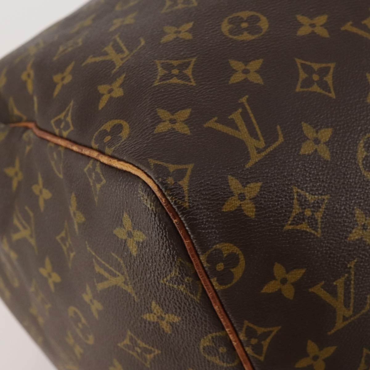 LOUIS VUITTON Monogram Keepall 55 Boston Bag M41424 LV Auth bs36243
