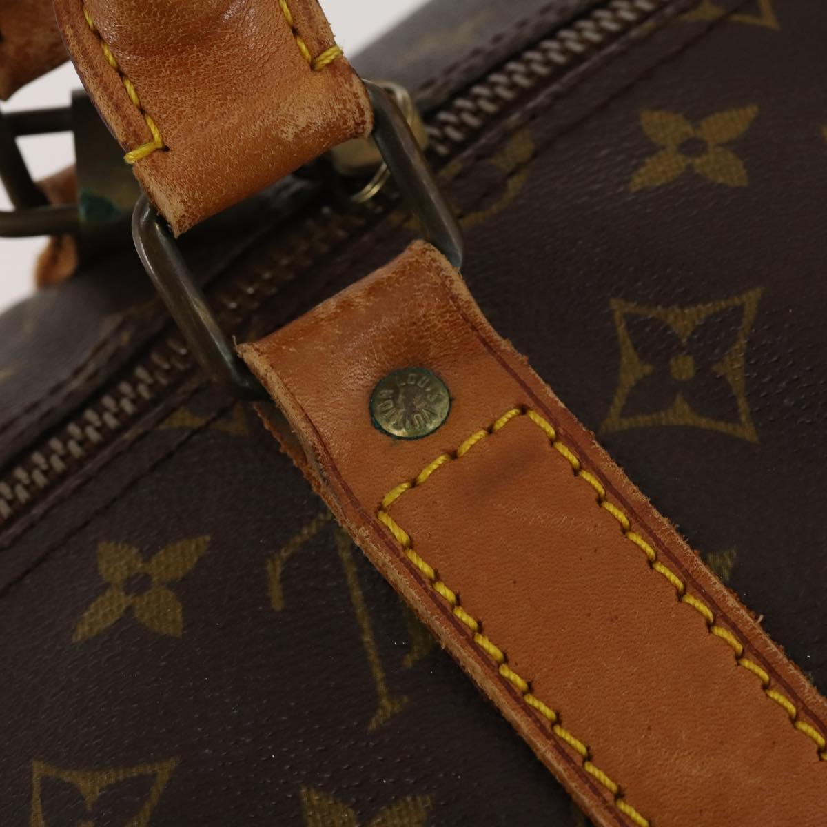 LOUIS VUITTON Monogram Keepall 55 Boston Bag M41424 LV Auth bs36243
