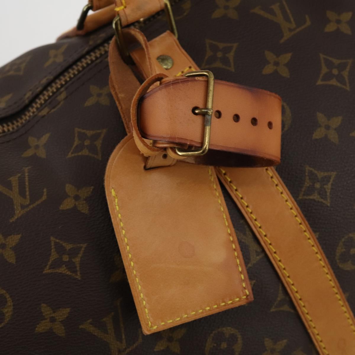 LOUIS VUITTON Monogram Keepall 55 Boston Bag M41424 LV Auth bs36244
