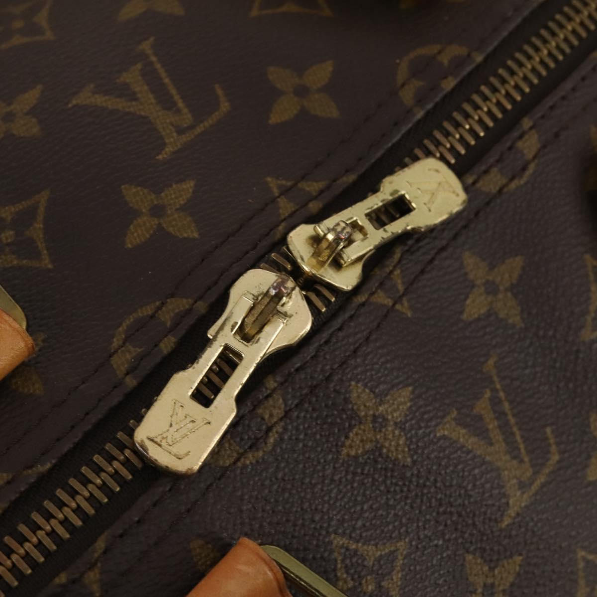 LOUIS VUITTON Monogram Keepall 55 Boston Bag M41424 LV Auth bs36244