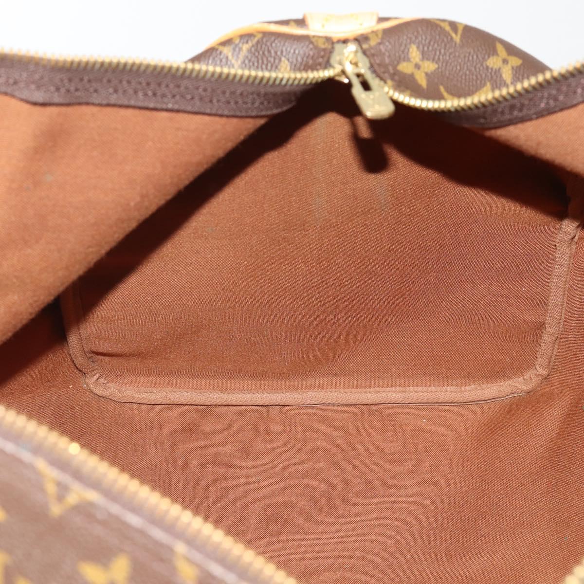 LOUIS VUITTON Monogram Keepall 55 Boston Bag M41424 LV Auth bs36244