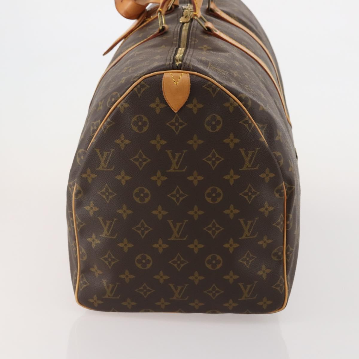 LOUIS VUITTON Monogram Keepall 55 Boston Bag M41424 LV Auth bs36244