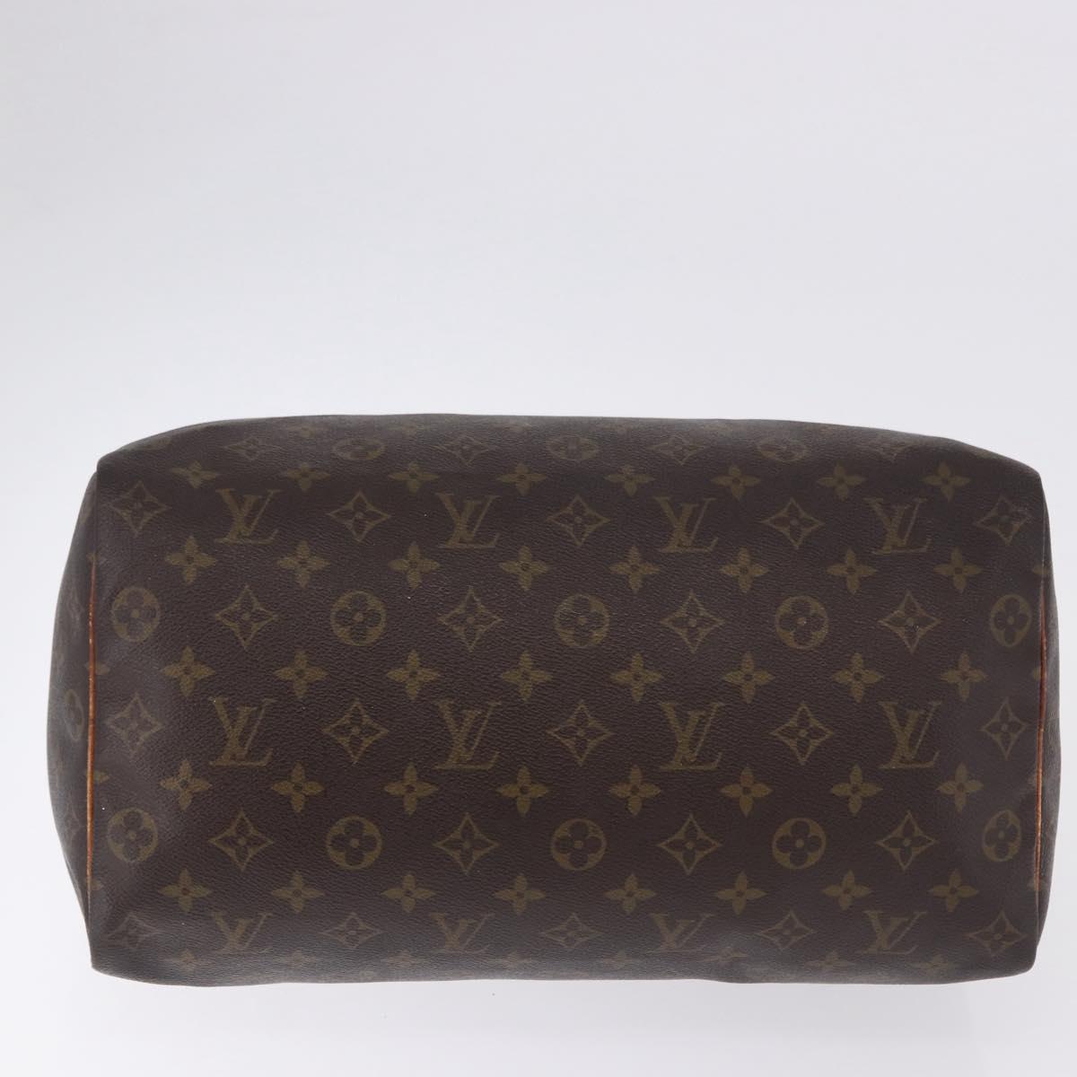 LOUIS VUITTON Monogram Speedy 35 Hand Bag M41524 LV Auth bs36245