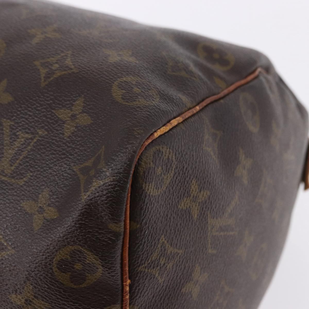 LOUIS VUITTON Monogram Speedy 35 Hand Bag M41524 LV Auth bs36245