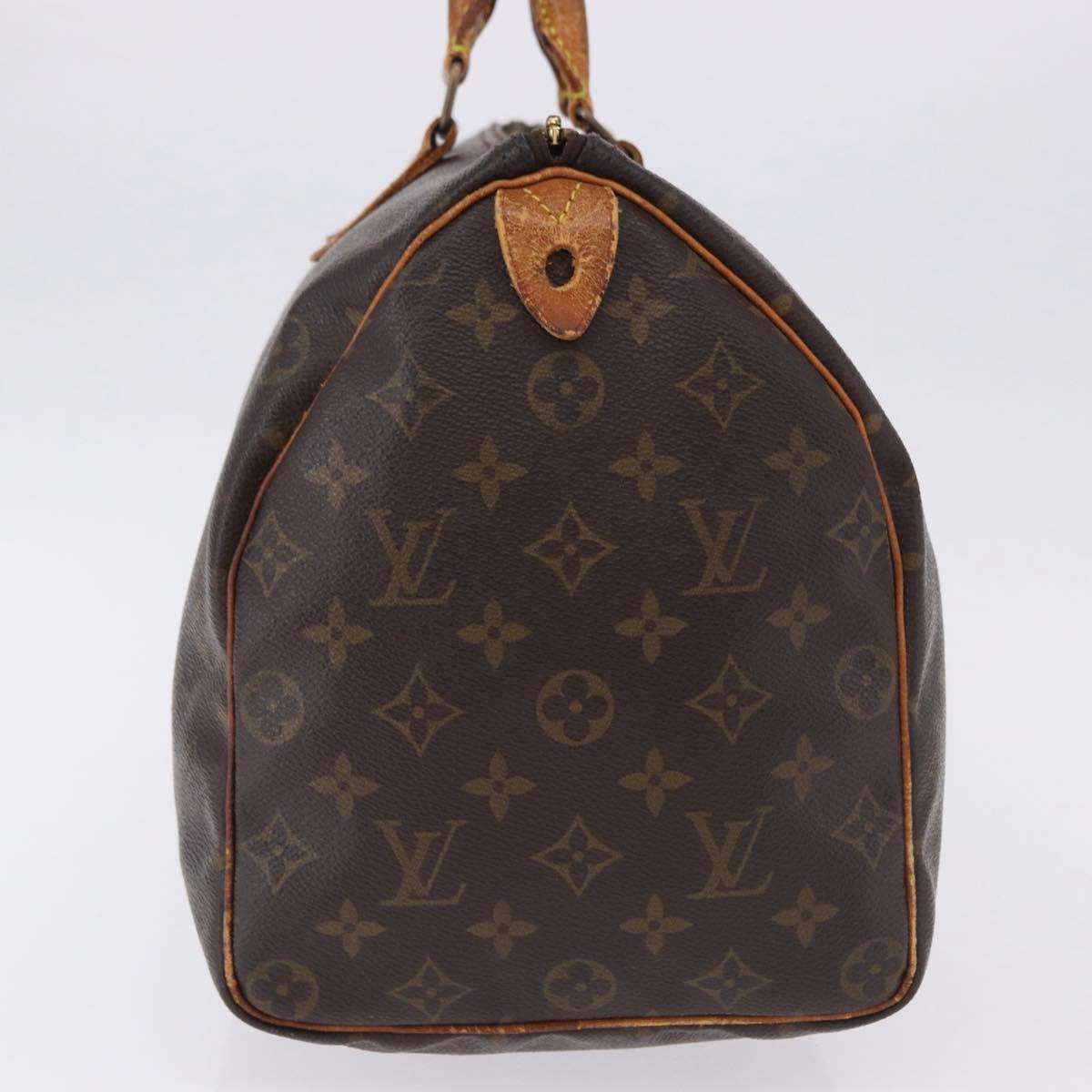 LOUIS VUITTON Monogram Speedy 35 Hand Bag M41524 LV Auth bs36245