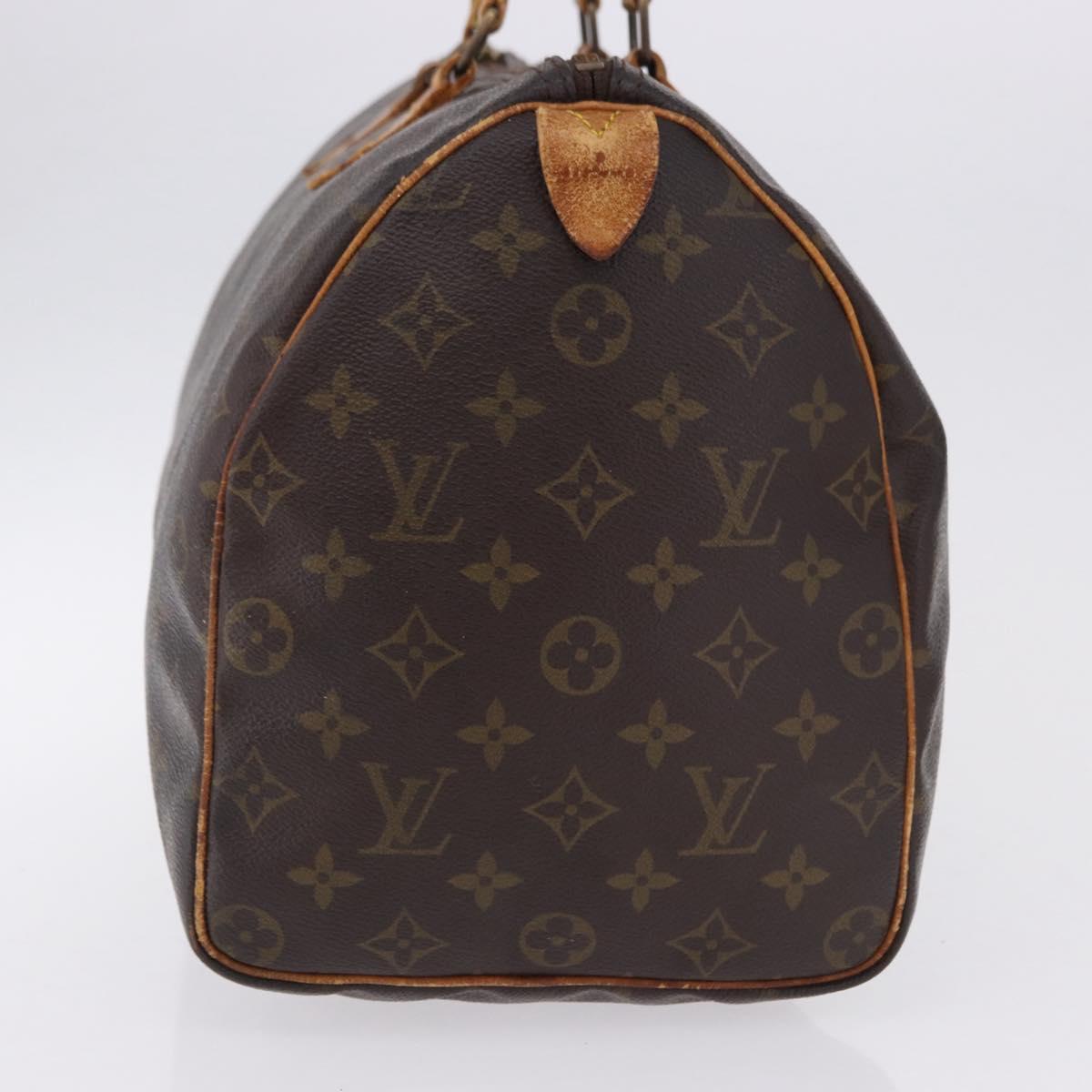 LOUIS VUITTON Monogram Speedy 35 Hand Bag M41524 LV Auth bs36245