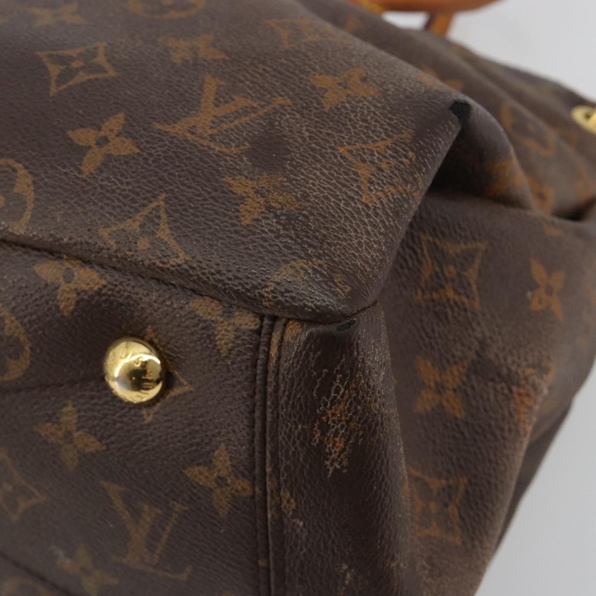 LOUIS VUITTON Monogram Pallas MM Hand Bag 2way Red M41175 LV Auth bs36246