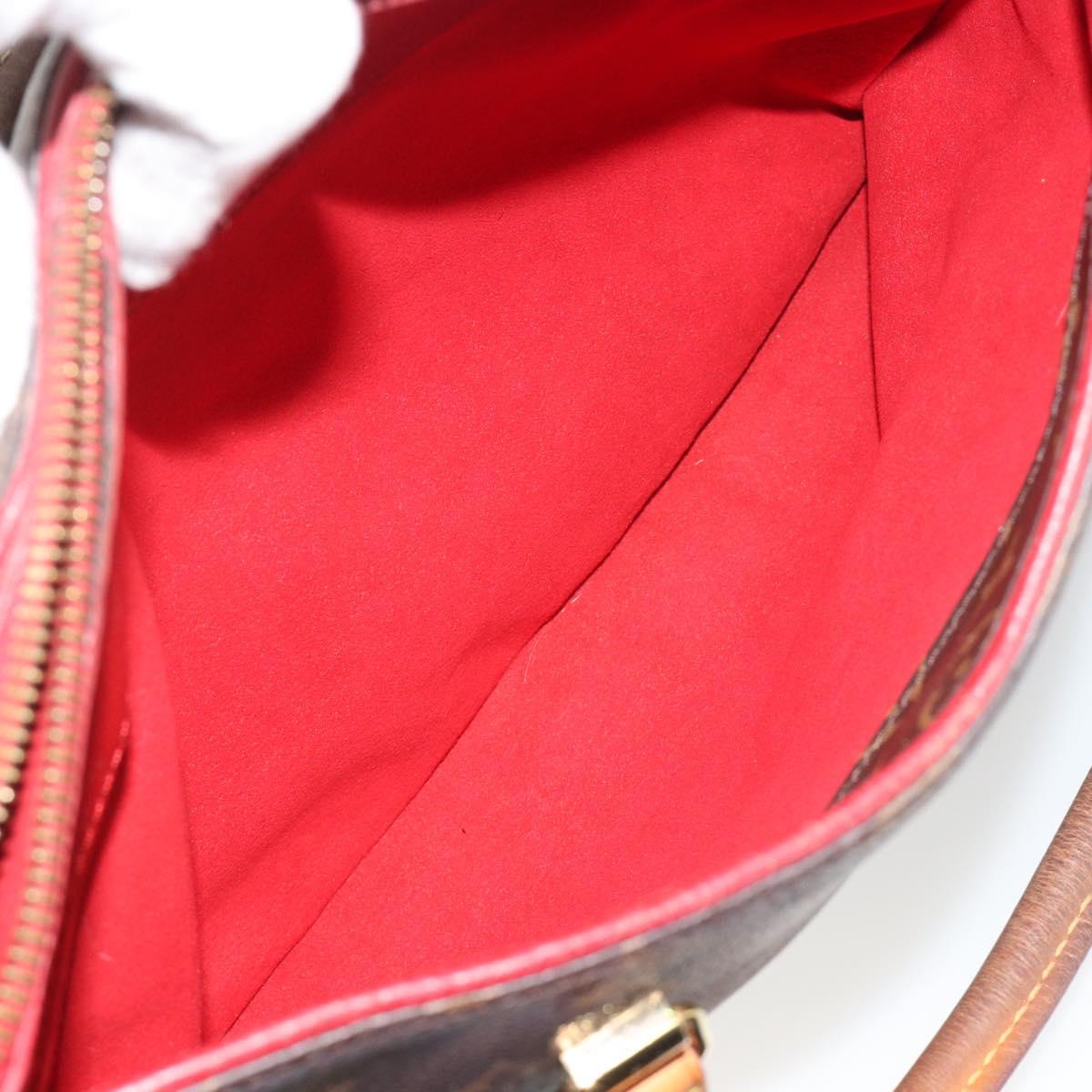 LOUIS VUITTON Monogram Pallas MM Hand Bag 2way Red M41175 LV Auth bs36246