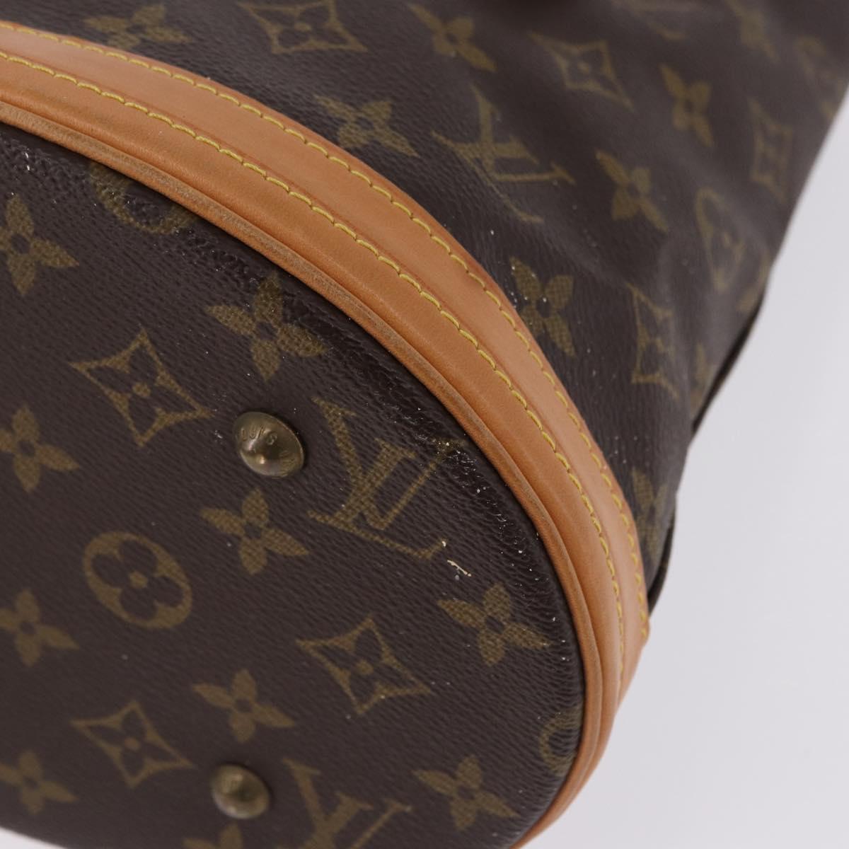 LOUIS VUITTON Monogram Bucket PM Shoulder Bag M42238 LV Auth bs36252
