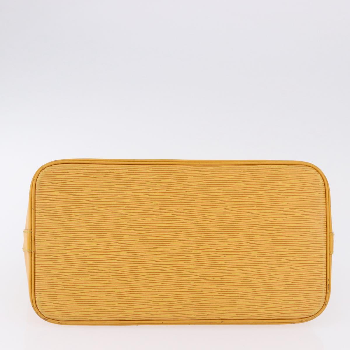 LOUIS VUITTON Epi Alma Hand Bag Yellow M52149 LV Auth bs36256A