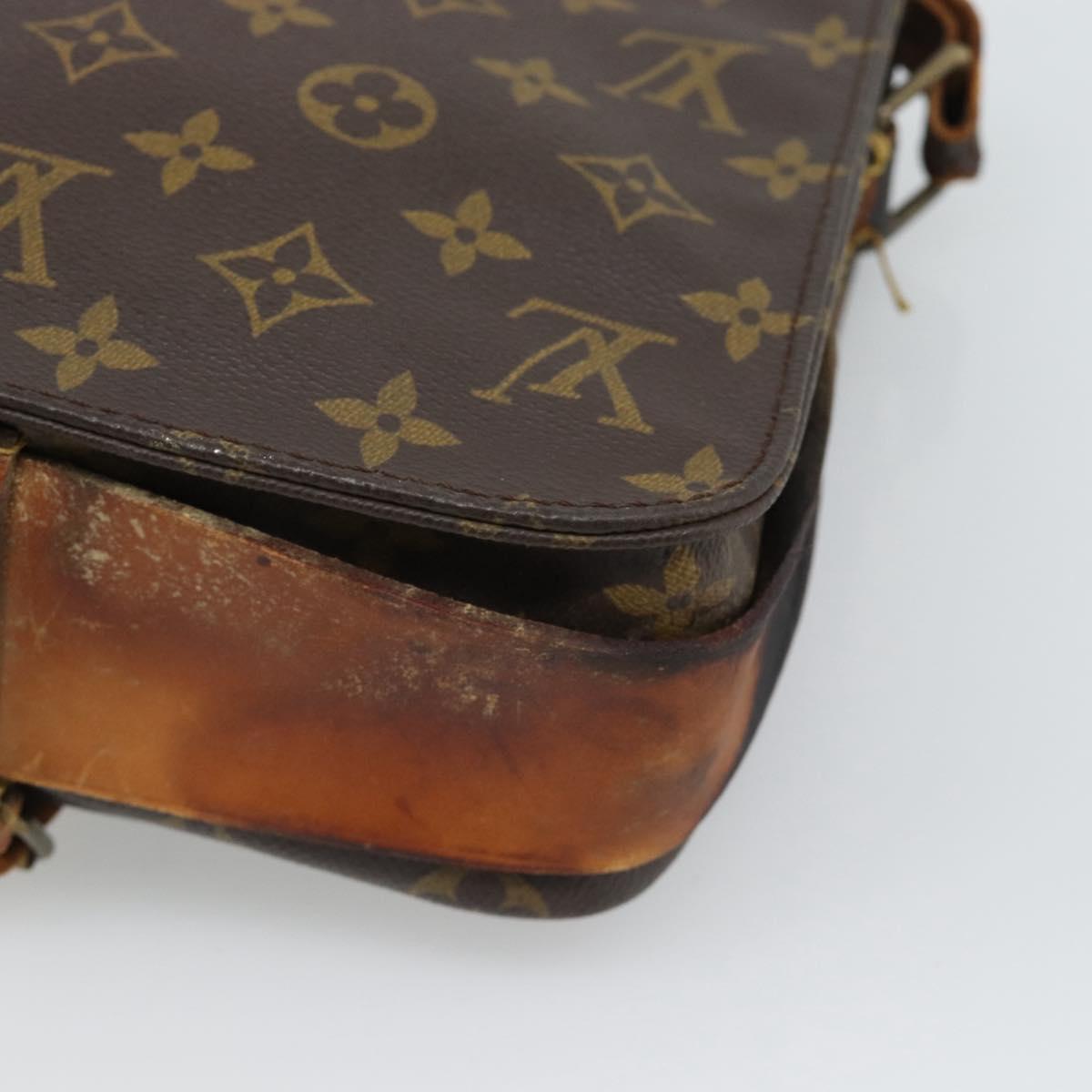 LOUIS VUITTON Monogram Cartouchiere MM Shoulder Bag M51253 LV Auth bs36260
