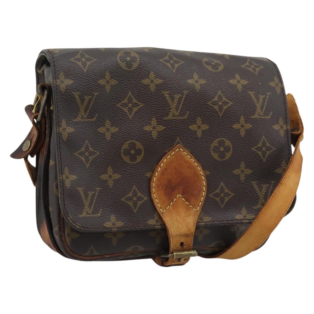 LOUIS VUITTON Monogram Cartouchiere MM Shoulder Bag M51253 LV Auth bs36260
