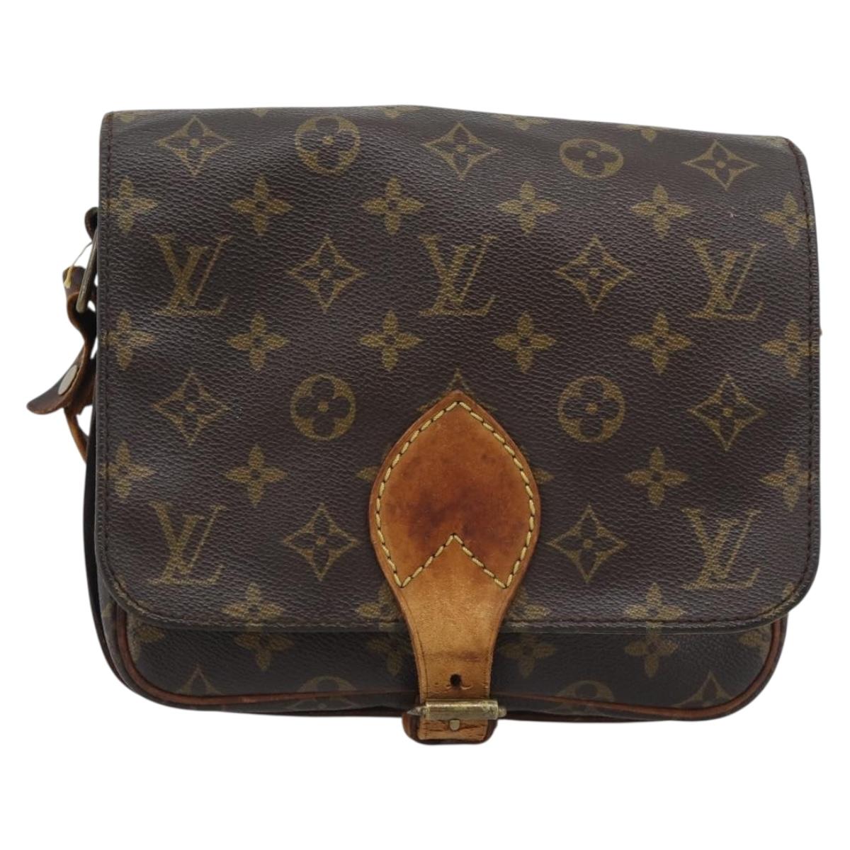 LOUIS VUITTON Monogram Cartouchiere MM Shoulder Bag M51253 LV Auth bs36260