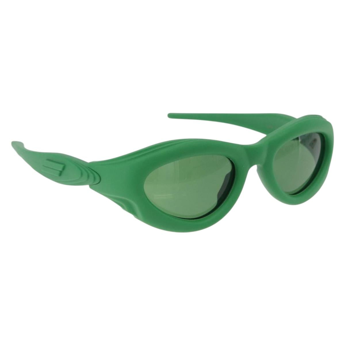 BOTTEGA VENETA Sunglasses Rubber Green Auth bs36263M