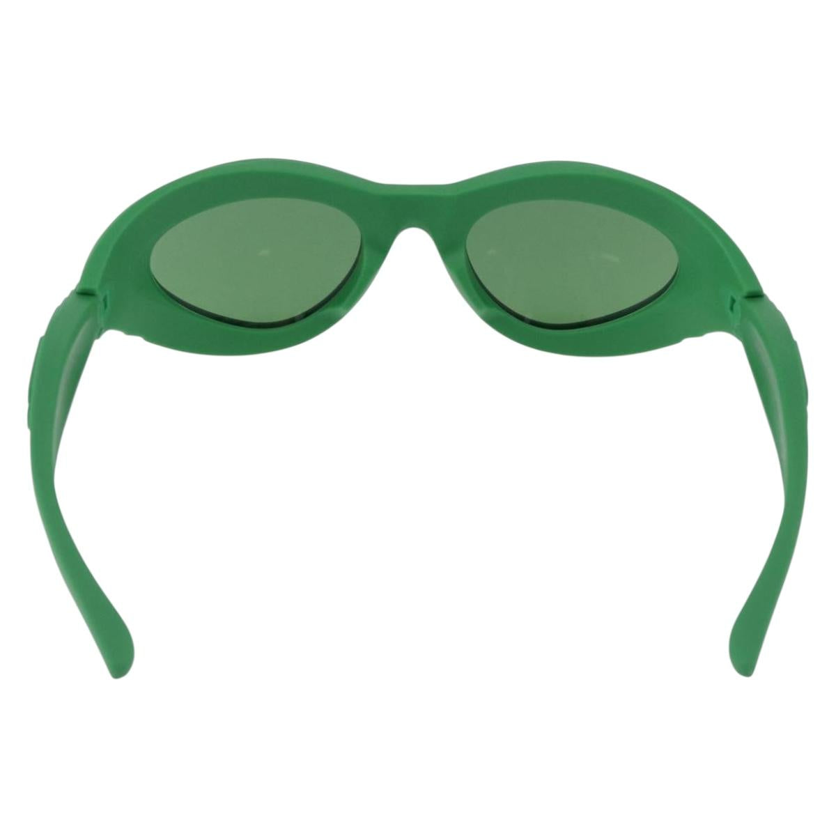 BOTTEGA VENETA Sunglasses Rubber Green Auth bs36263M