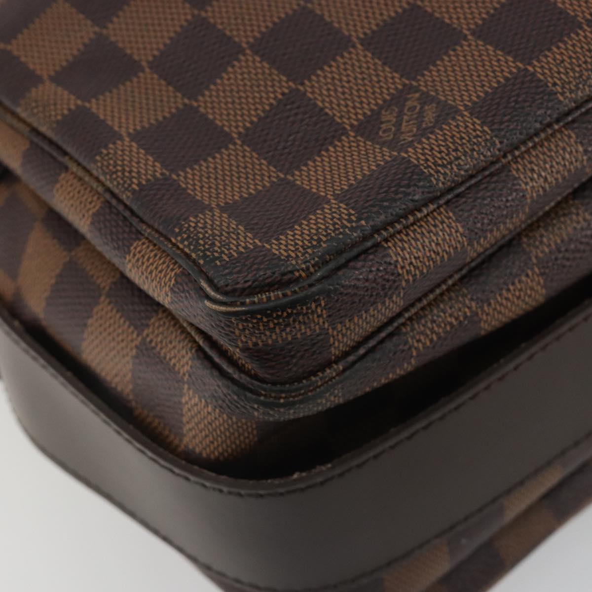 LOUIS VUITTON Damier Ebene Naviglio Shoulder Bag N45255 LV Auth bs36264A