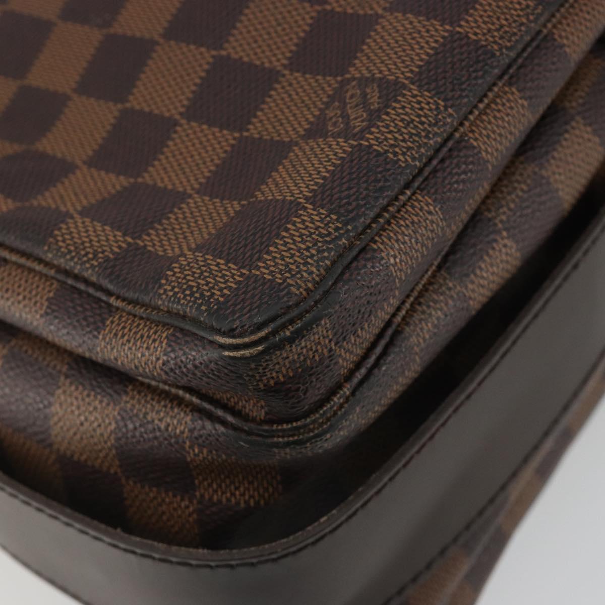 LOUIS VUITTON Damier Ebene Naviglio Shoulder Bag N45255 LV Auth bs36264A