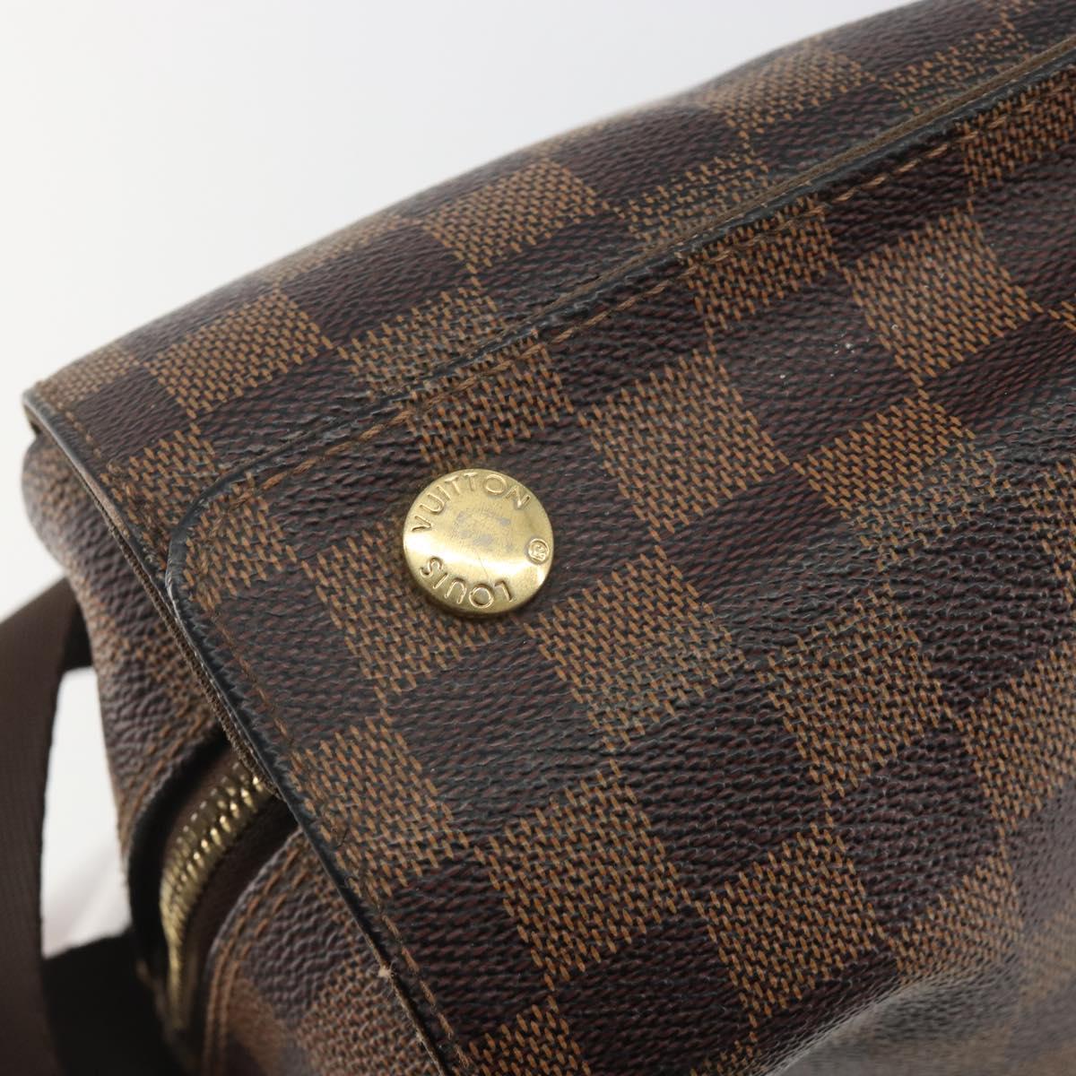 LOUIS VUITTON Damier Ebene Naviglio Shoulder Bag N45255 LV Auth bs36264A