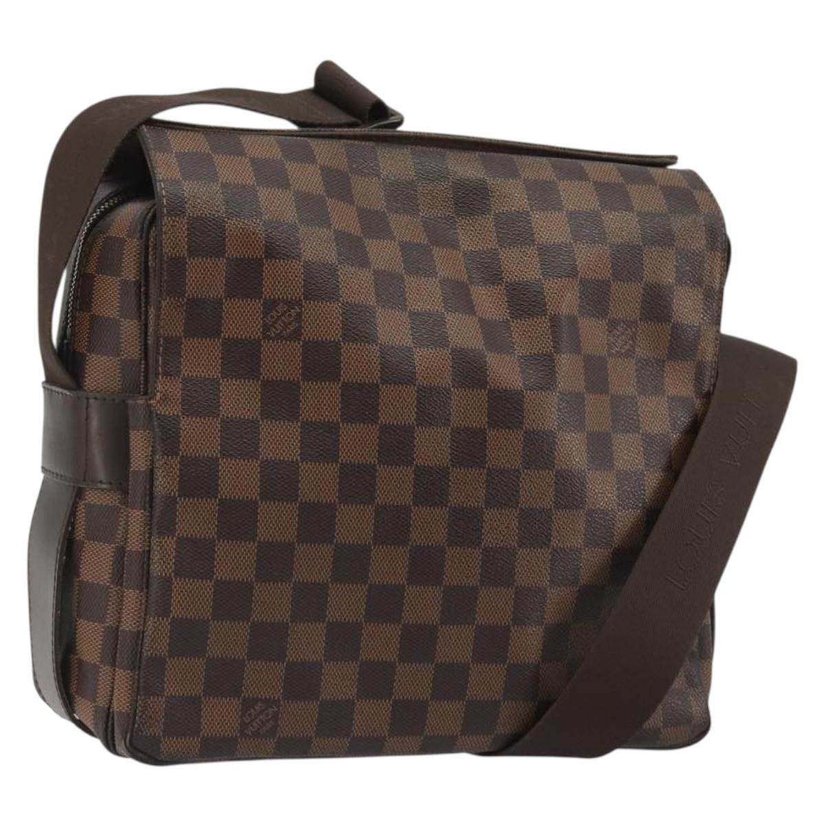 LOUIS VUITTON Damier Ebene Naviglio Shoulder Bag N45255 LV Auth bs36264A