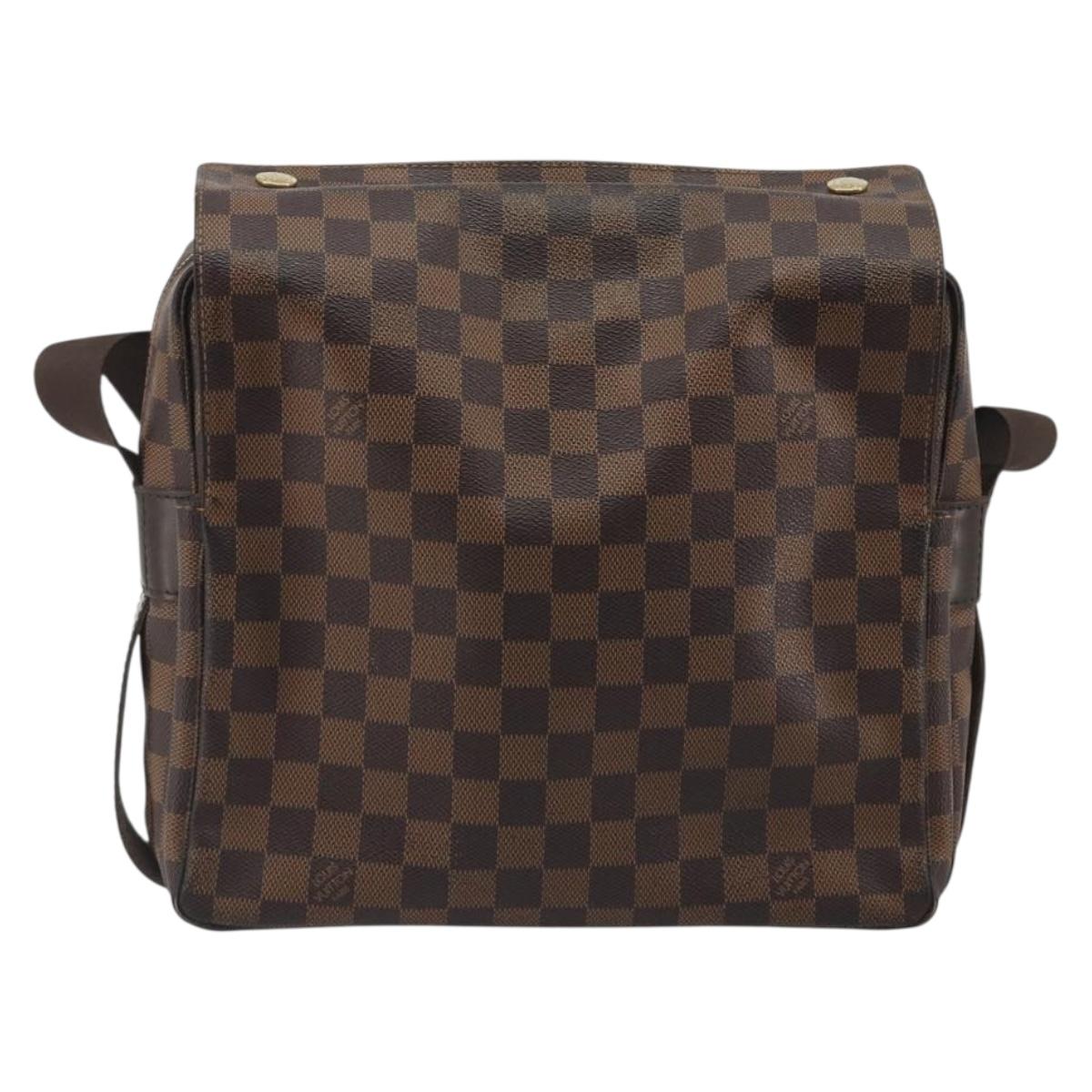 LOUIS VUITTON Damier Ebene Naviglio Shoulder Bag N45255 LV Auth bs36264A