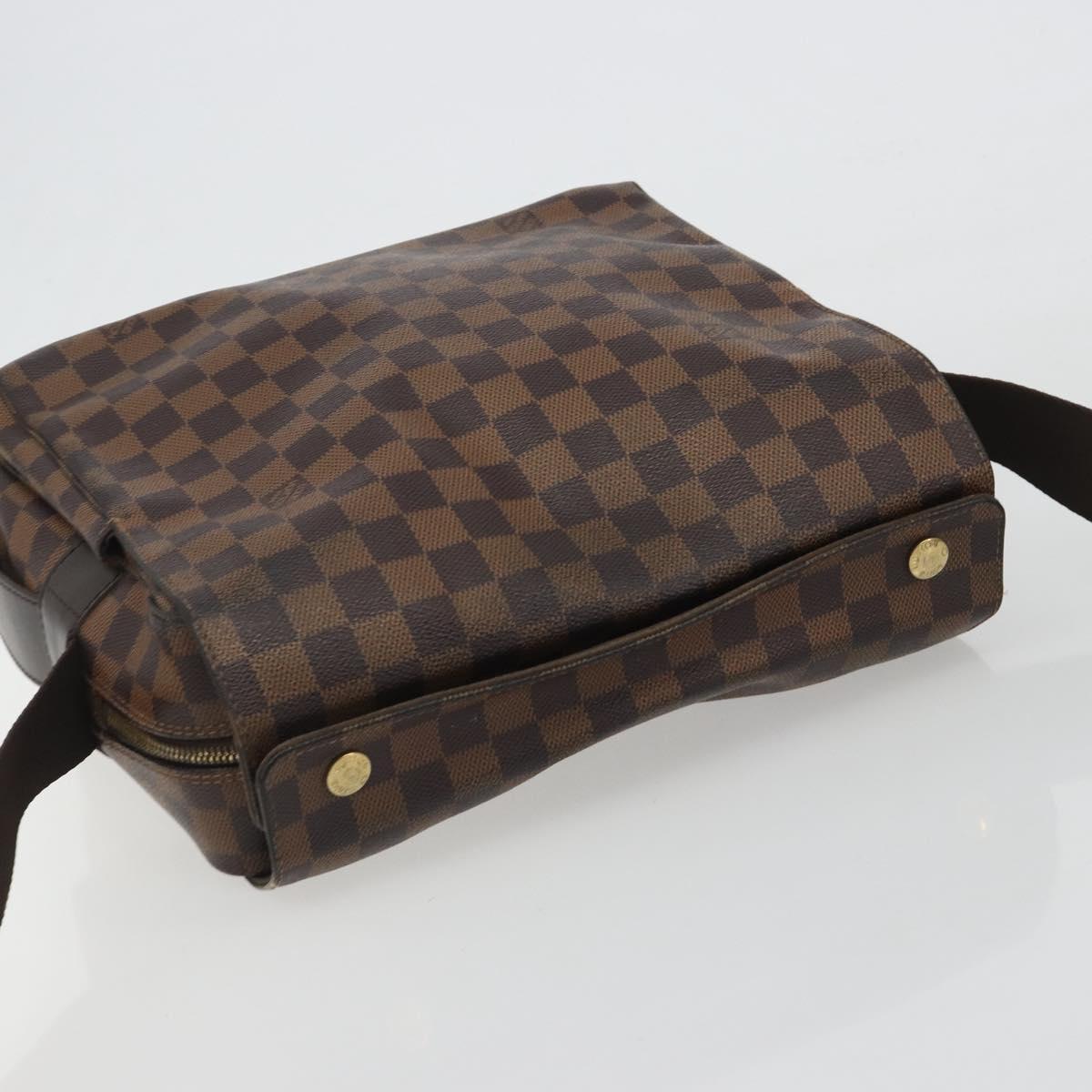 LOUIS VUITTON Damier Ebene Naviglio Shoulder Bag N45255 LV Auth bs36264A