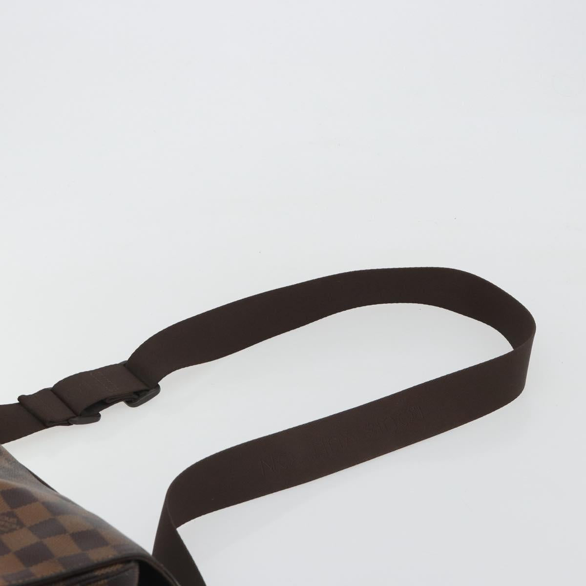 LOUIS VUITTON Damier Ebene Naviglio Shoulder Bag N45255 LV Auth bs36264A