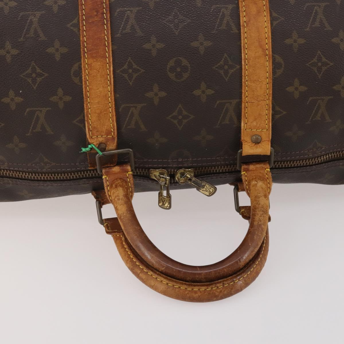 LOUIS VUITTON Monogram Keepall 50 Boston Bag M41426 LV Auth bs36267