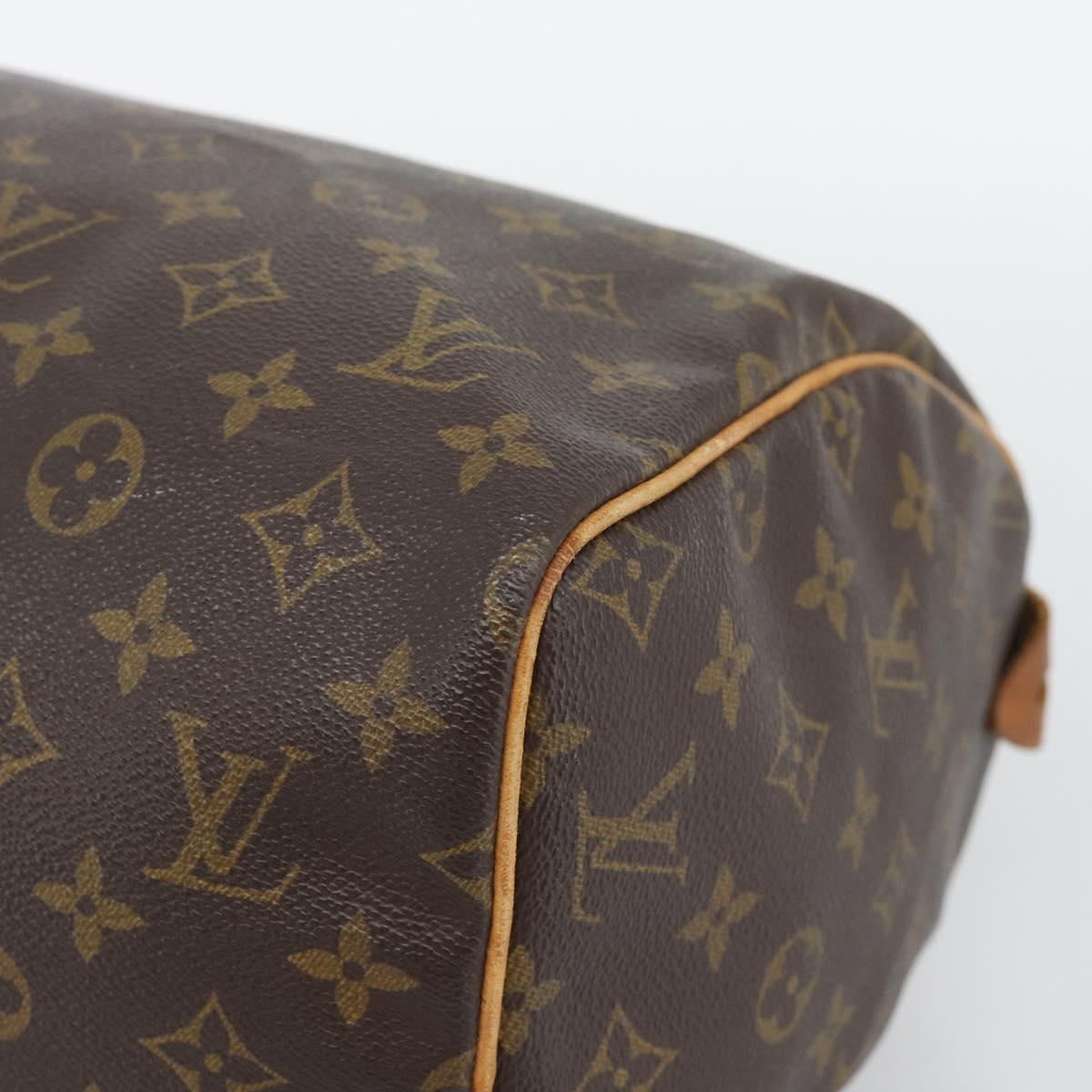 LOUIS VUITTON Monogram Speedy 30 Hand Bag M41526 LV Auth bs36268