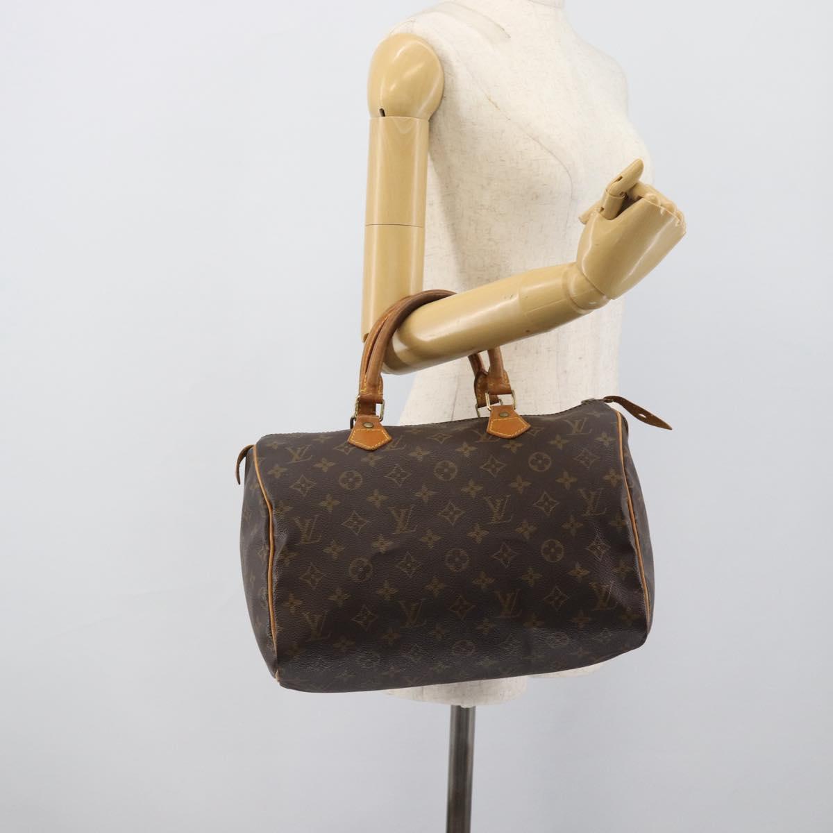 LOUIS VUITTON Monogram Speedy 30 Hand Bag M41526 LV Auth bs36268