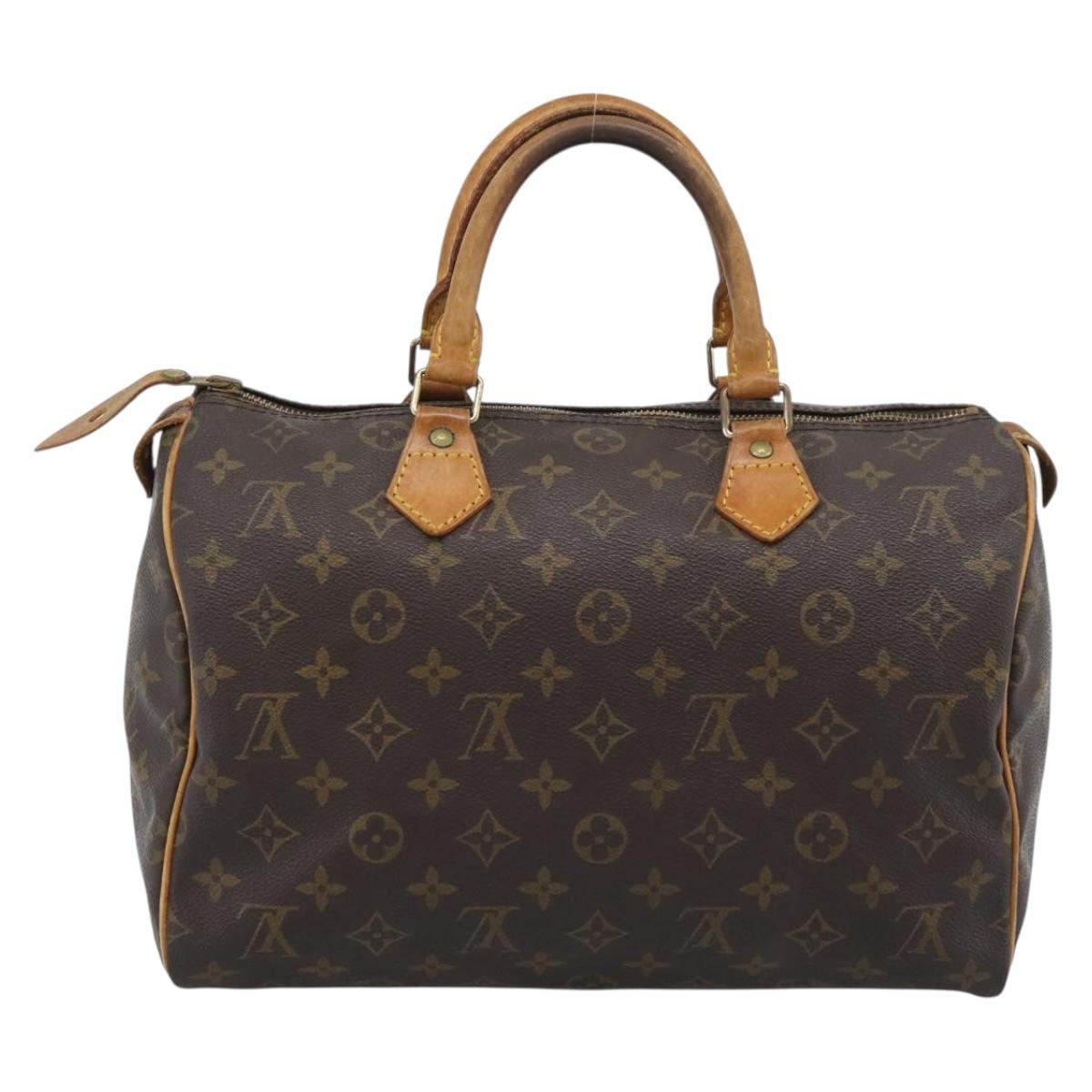 LOUIS VUITTON Monogram Speedy 30 Hand Bag M41526 LV Auth bs36268