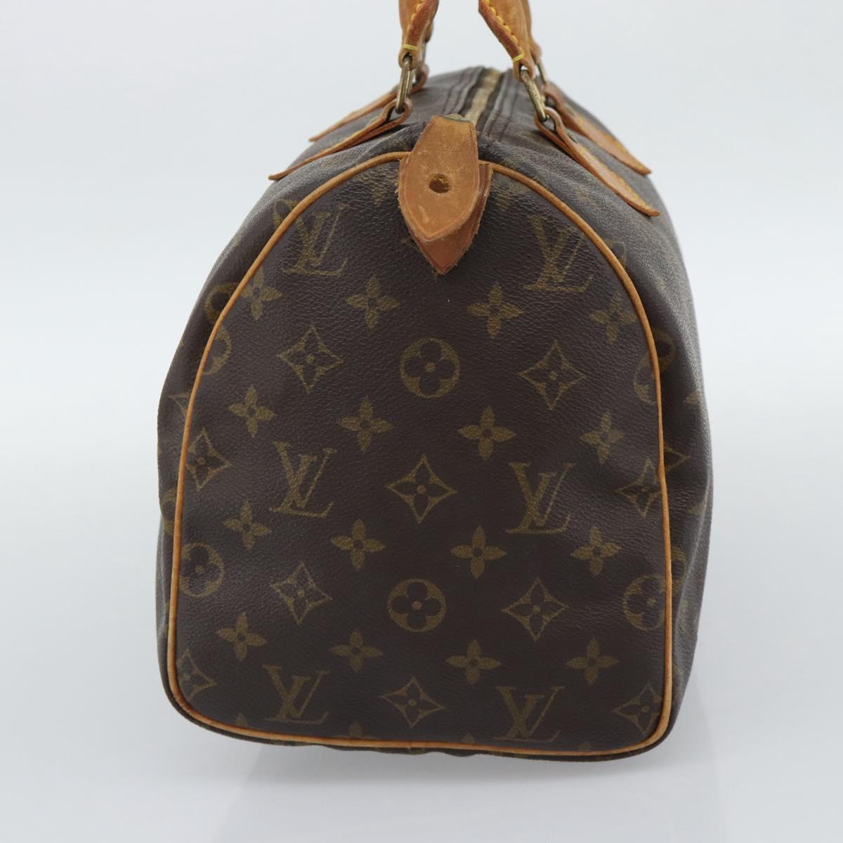 LOUIS VUITTON Monogram Speedy 30 Hand Bag M41526 LV Auth bs36268