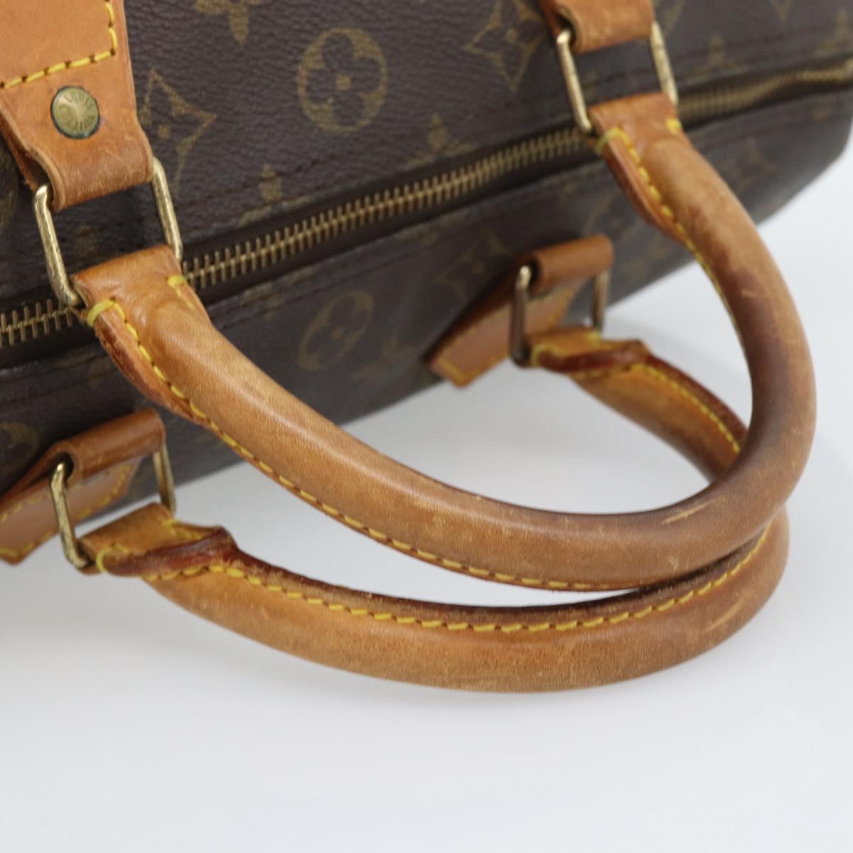 LOUIS VUITTON Monogram Speedy 30 Hand Bag M41526 LV Auth bs36268