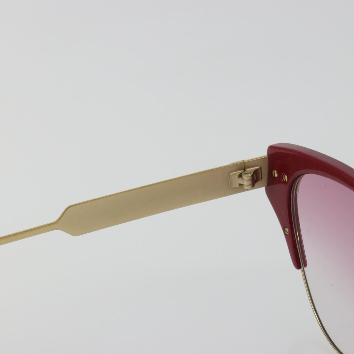 GUCCI Sunglasses Metal Red Gold Auth bs36303V