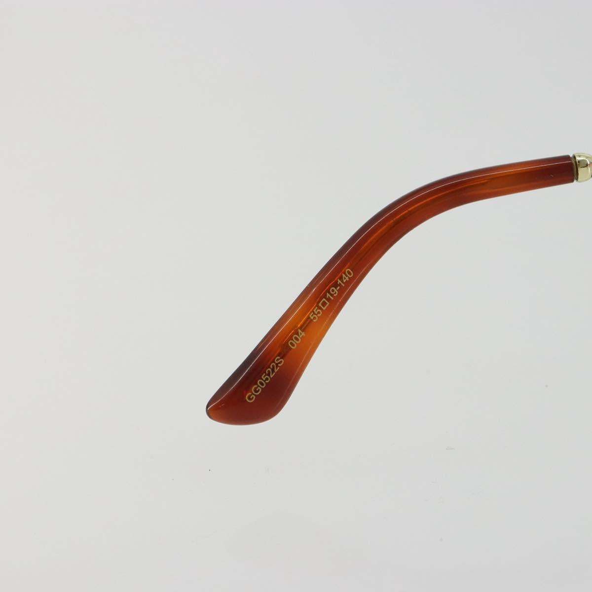 GUCCI Sunglasses Metal Red Gold Auth bs36303V